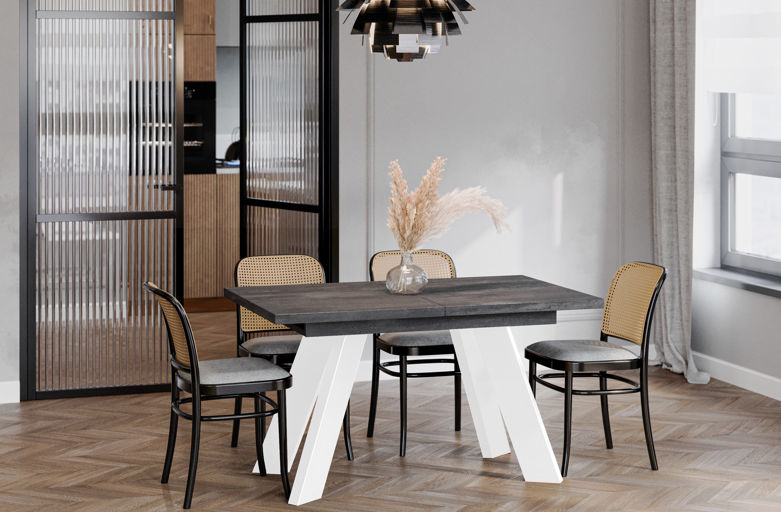 Endo-Moebel Esstisch "Coso White" 130-210cm ausziehbar, erweiterbar, weisse günstig online kaufen