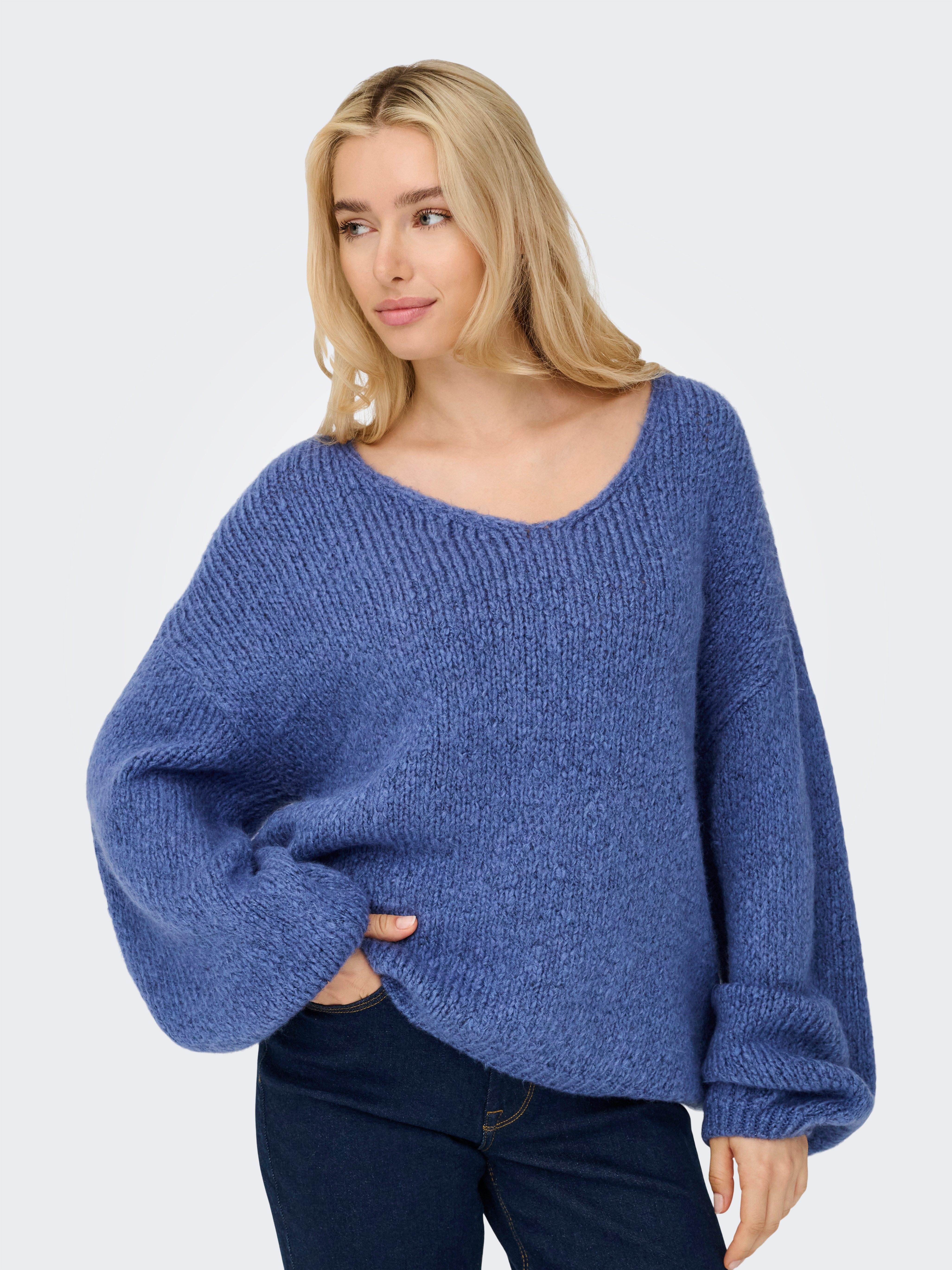 JDY V-Ausschnitt-Pullover JDYDINEA L/S REVERSIBLE PULLOV. günstig online kaufen