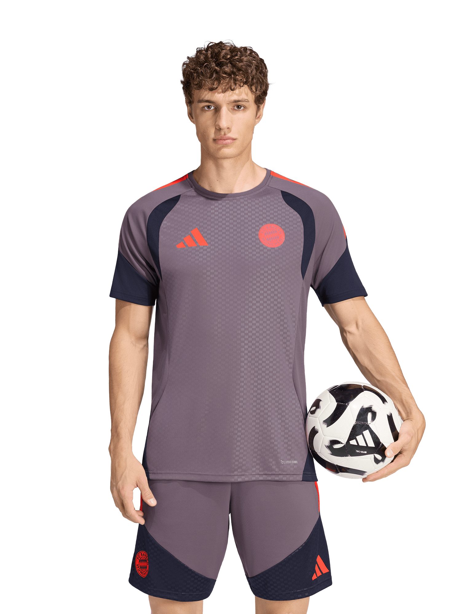 adidas Performance T-Shirt FC Bayern München, Trainingsshirt UCL Teamline, Herren, Lila