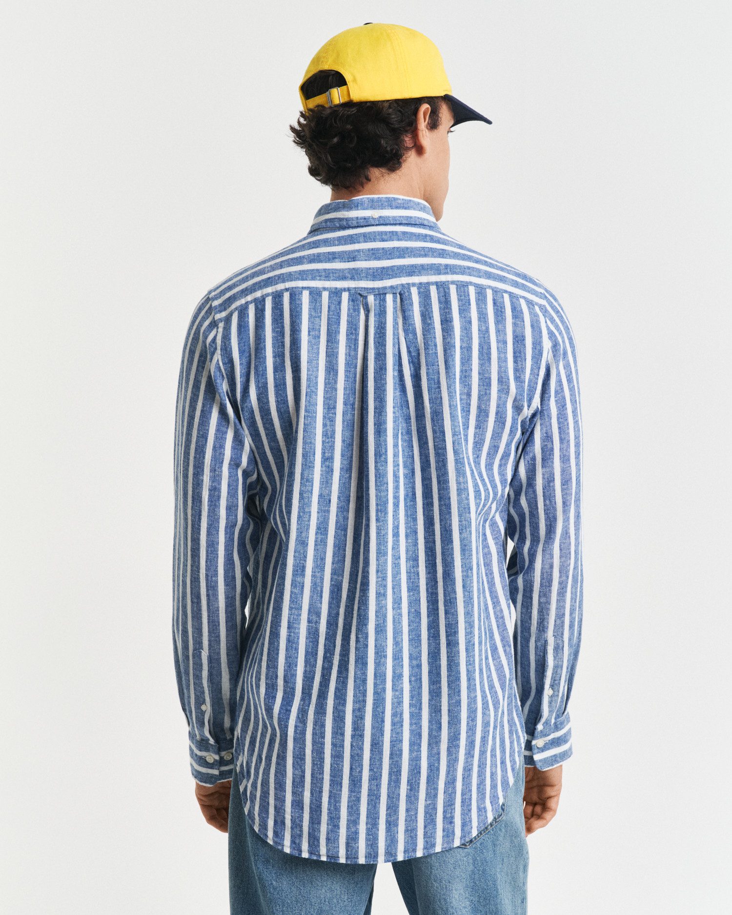 Gant Langarmhemd REG COTTON/LINEN STRIPED SHIRT günstig online kaufen
