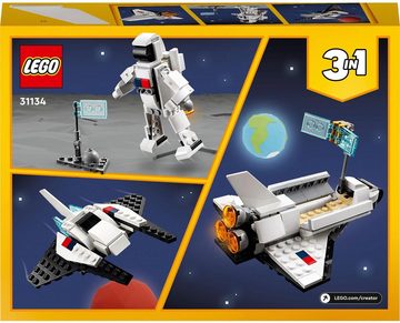 LEGO® Konstruktionsspielsteine Spaceshuttle (31134), LEGO® Creator 3in1, (144 St)