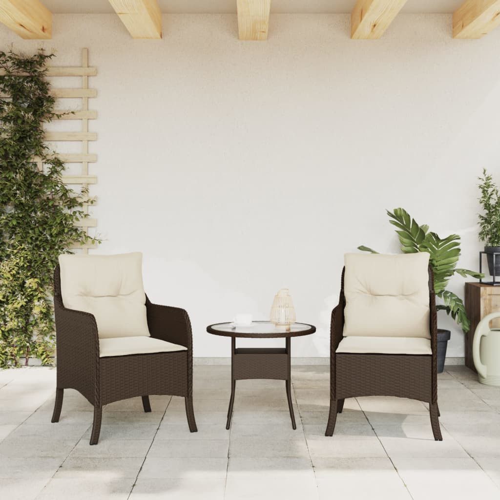 vidaXL Gartenstuhl Gartenstühle mit Kissen 2 günstig online kaufen