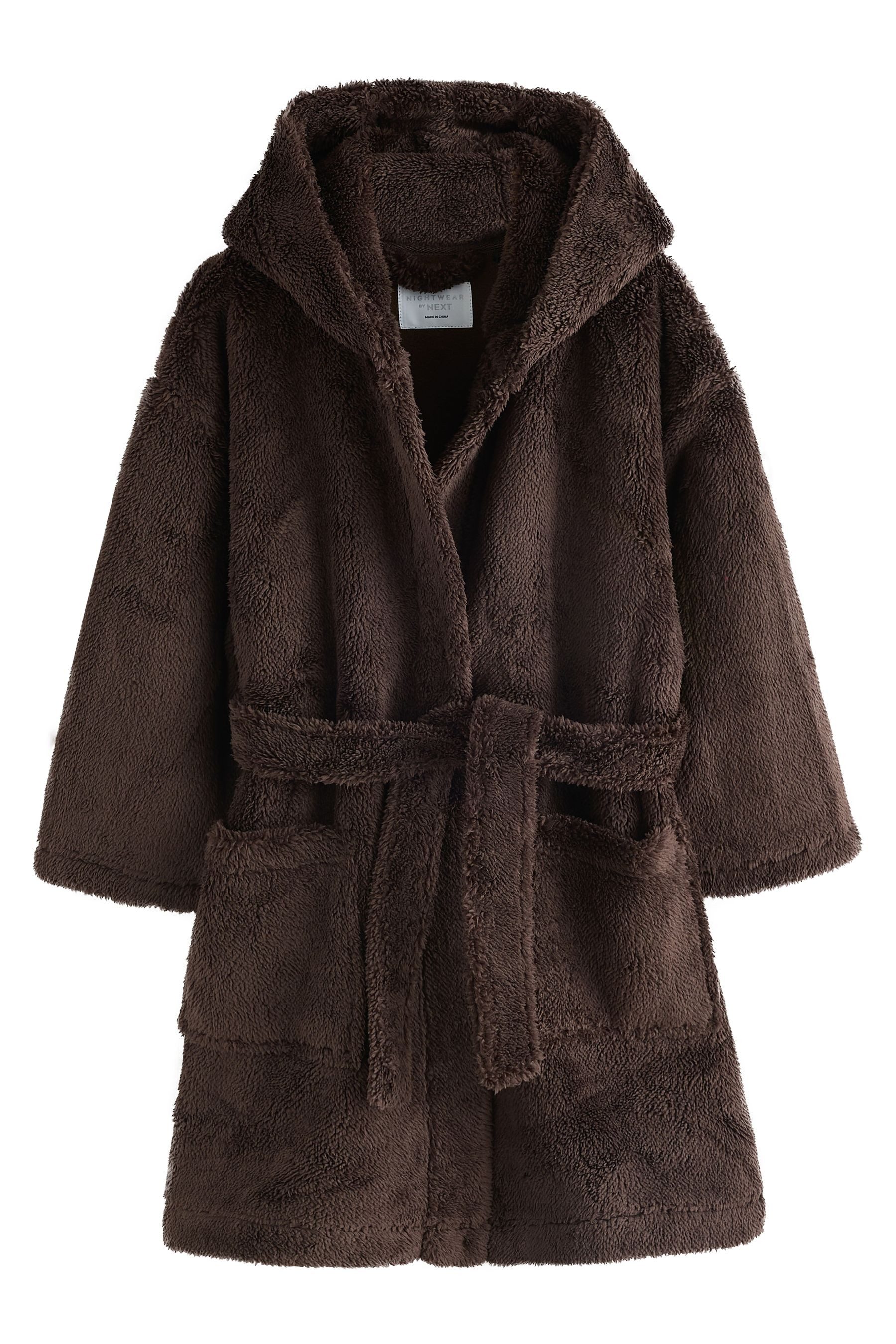 Next Kinderbademantel Morgenmantel aus Fleece, Polyester (recycelt), Polyester