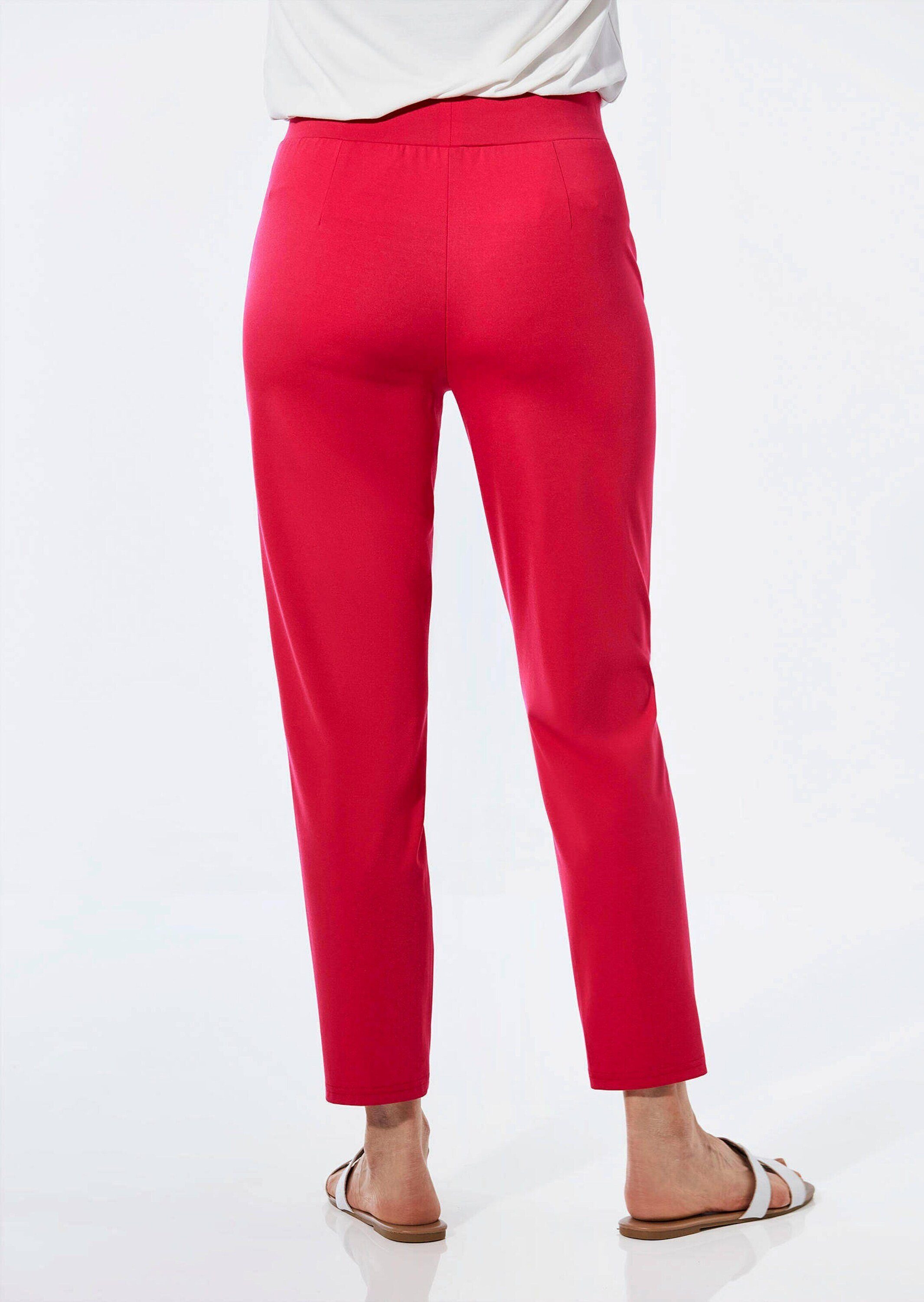 GOLDNER Schlupfhose Elegante 7/8-Schlupfhose SARA Slim Fit Jerseyhose mit Rundum-Dehnbund und Biesen