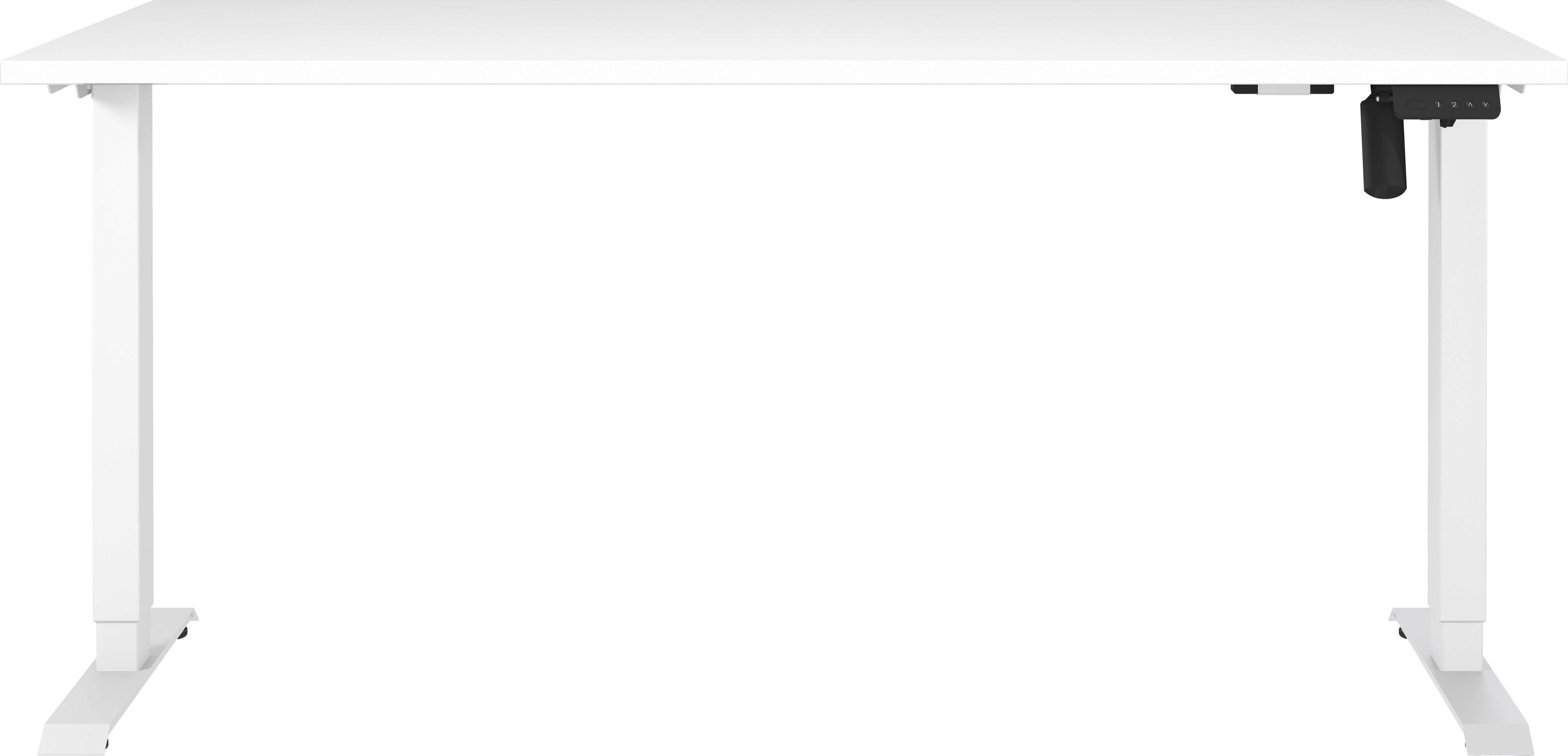 GERMANIA Schreibtisch Boras, elektrisch höhenverstellbar, Breite 120/140/16 günstig online kaufen