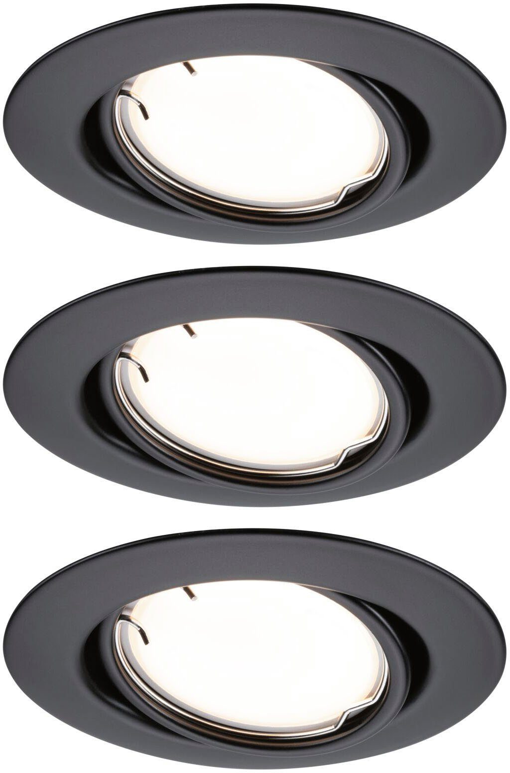 Paulmann LED Einbauleuchte Base 3x430lm 230V, LED fest integriert, Warmweiß, Zigbee Basisset