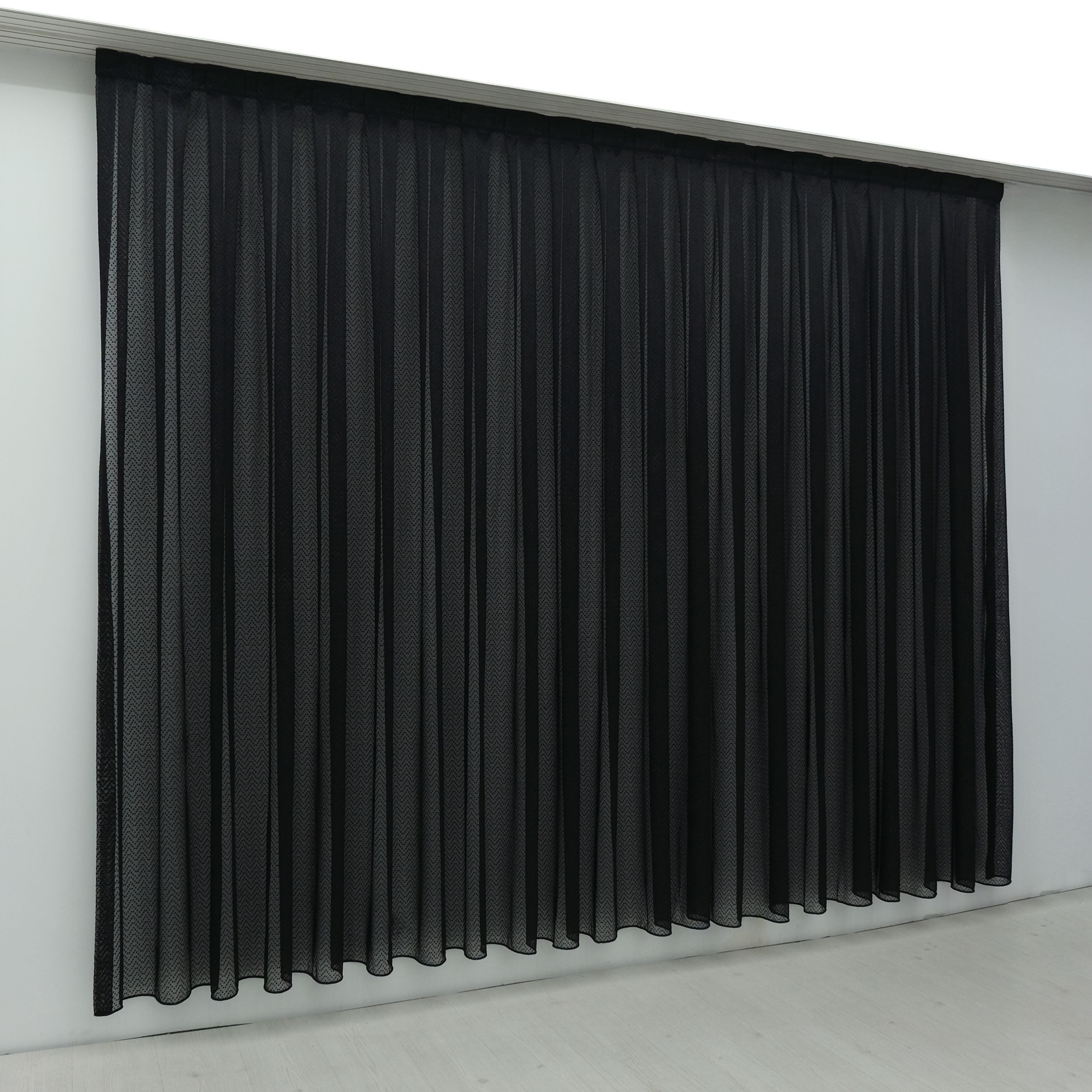 Gardinen by Justyna Gardine Falten Tüll Schwarz (1 St), Kräuselband, Hochwertigegardine, Применитьgardine, Pilelitül, Türkischegardine, Perde