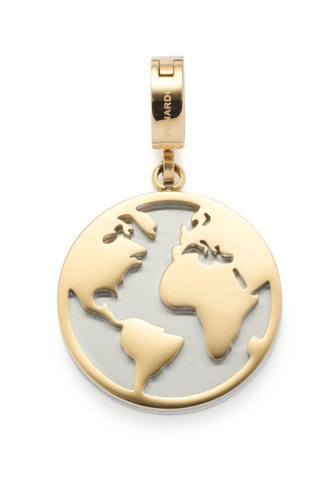 JEWELS BY LEONARDO Bracciale Con Charm Donna In Oro IP - Modello 17934, Perle Blu E Ciondolo Moneta