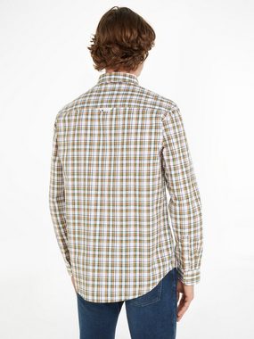 Tommy Jeans Karohemd TJM REG ESSENTIAL CHECK SHIRT mit Logostickerei