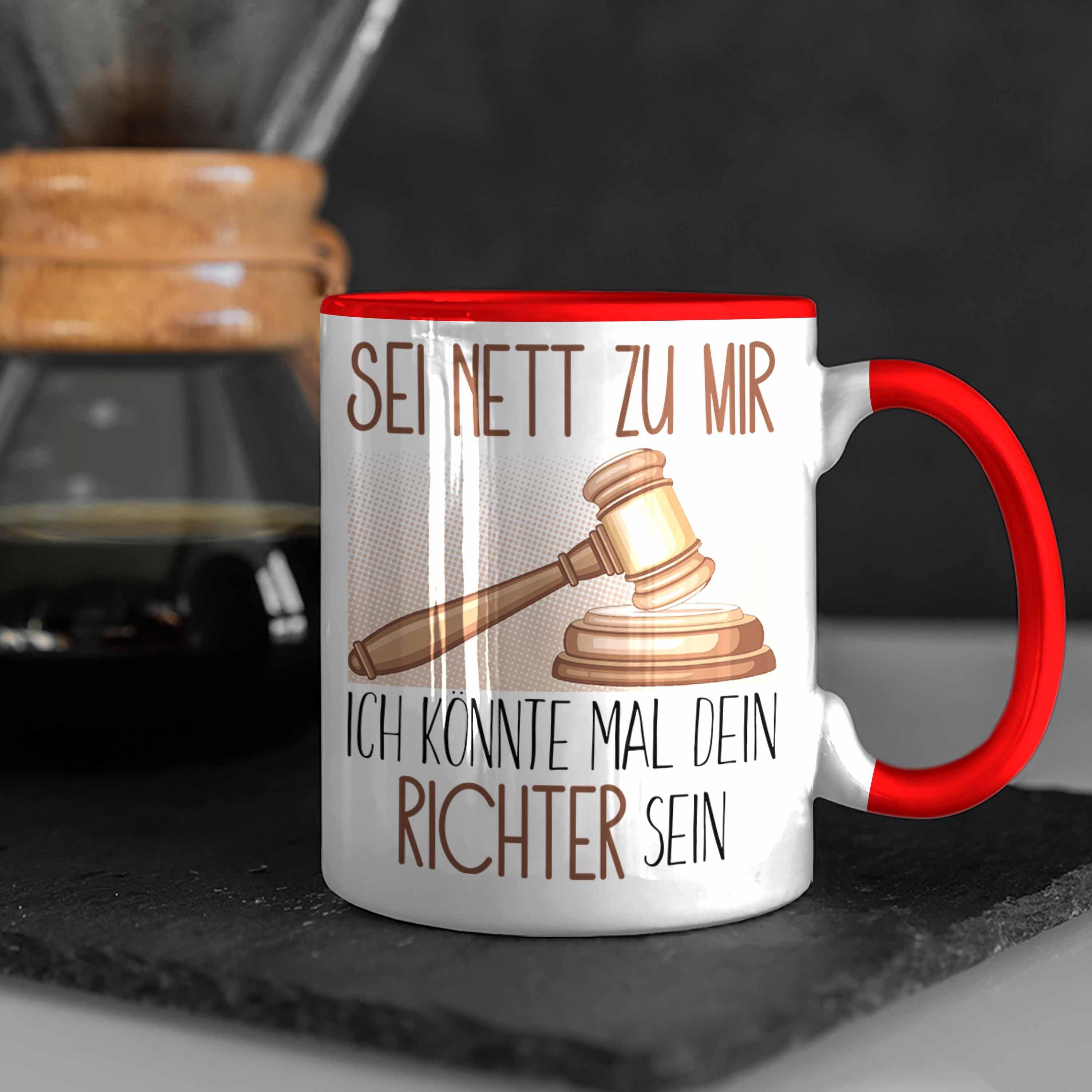 Studium Jurist Geschenk Tasse Angehender Geschenkidee Jura Spr Richter Tasse Rot Trendation