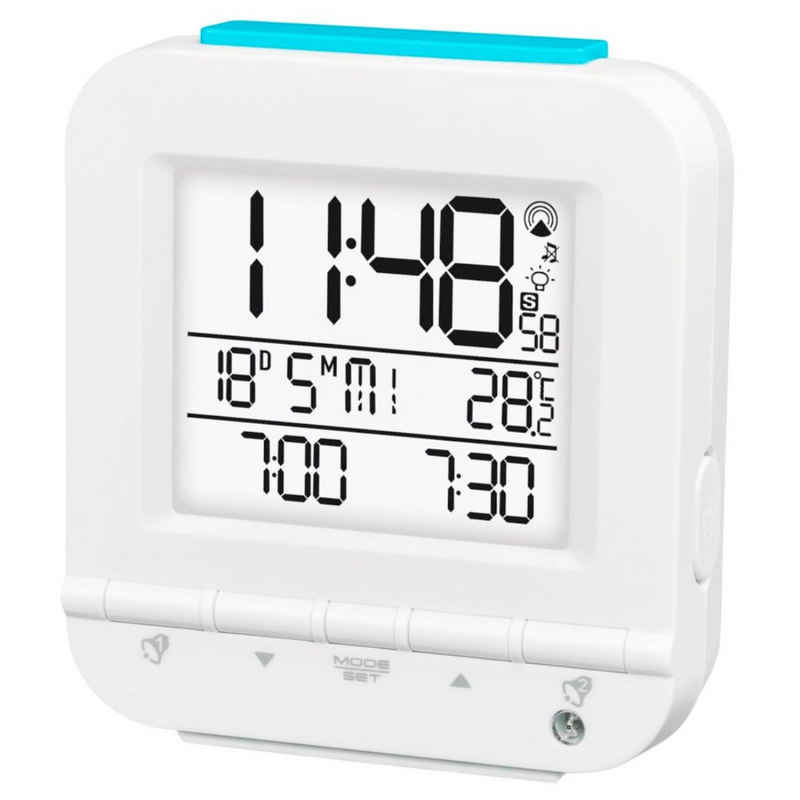 Hama Funkwecker »Funk-Wecker Dual Alarm-Wecker Funk-Uhr Datum« LED Digital, 24-Stunden-Anzeigeformat, Thermometer, Snooze
