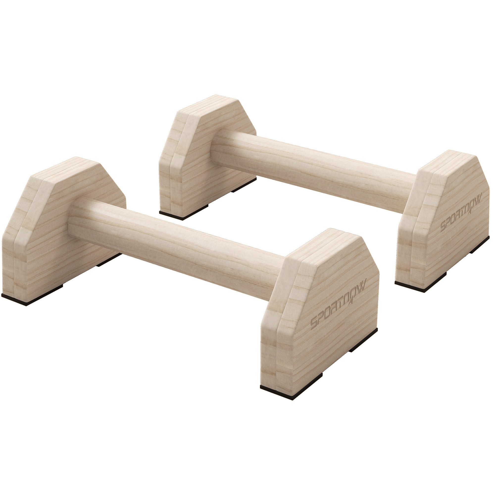 Novzep Trainingshilfe 2st Push Up Bars,bis 120 kg Buchenholz 30x13x10cm