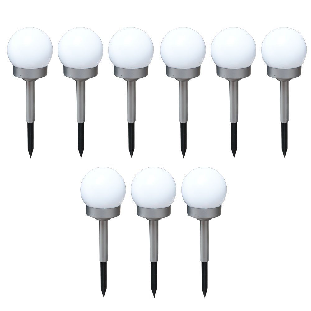 etc-shop LED Gartenleuchte, LED-Leuchtmittel fest verbaut, Neutralweiß, 9er günstig online kaufen