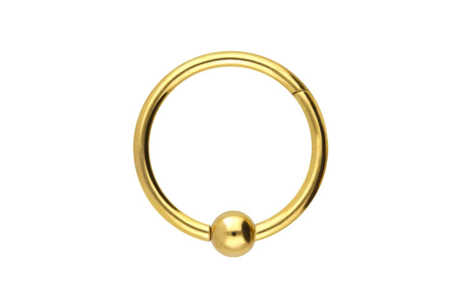Piercing-Set Titan Segmentring Clicker KUGEL