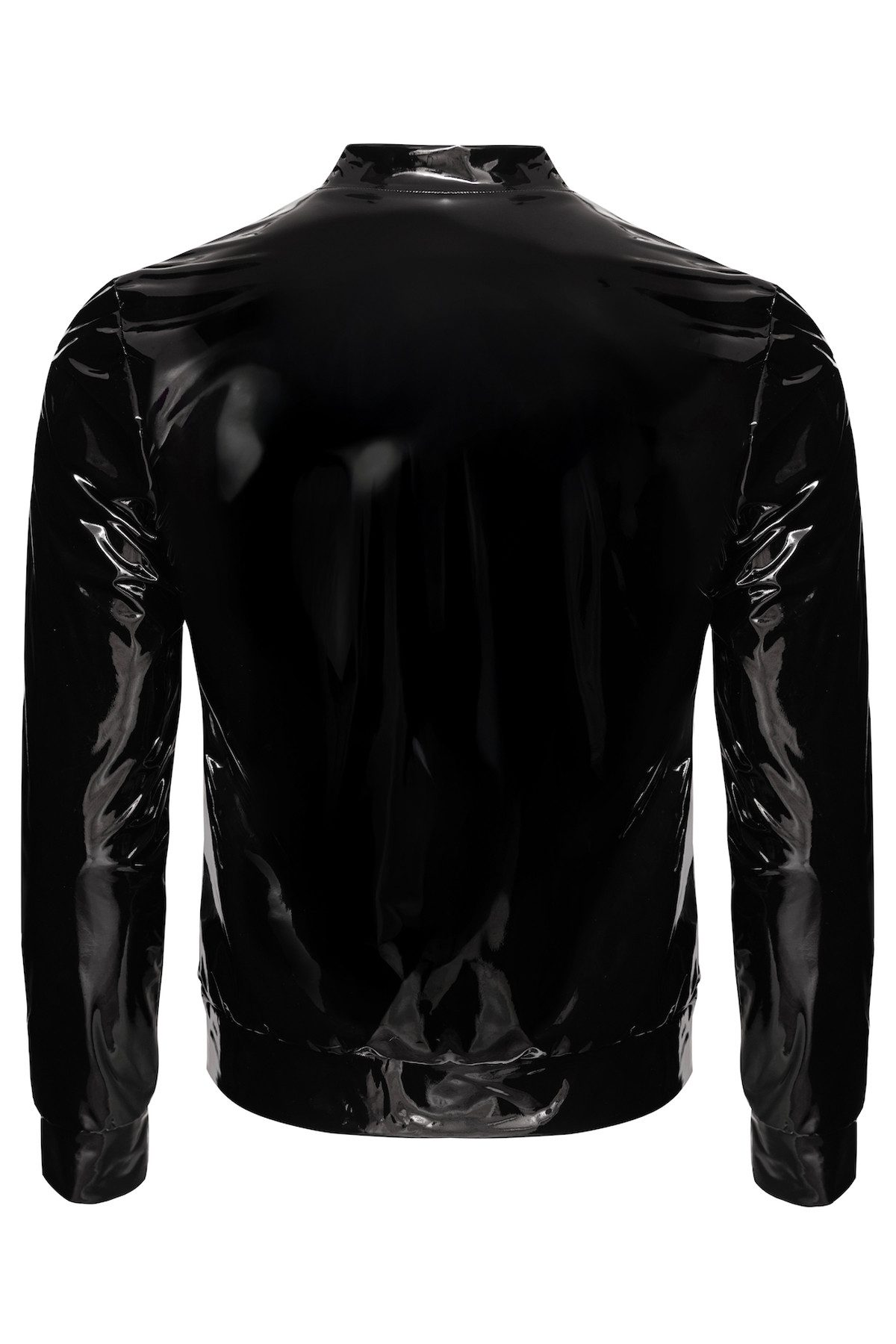 Noir Handmade Men Lederimitatjacke Herren-Jacke in schwarz - L