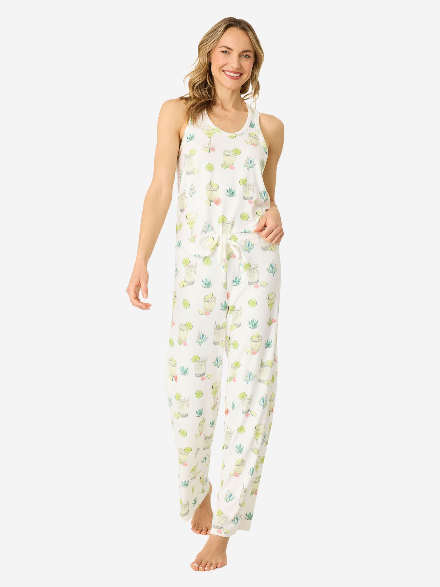 PJ Salvage Pyjamahose Limes & Sunshine (2-tlg) schlafanzug schlafmode bequem