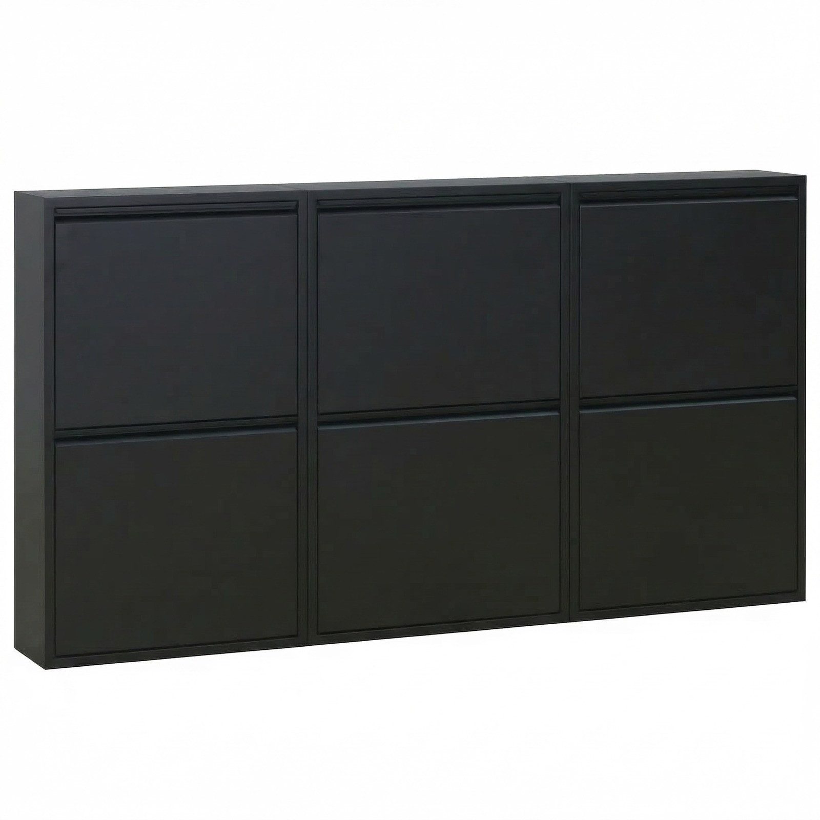 ebuy24 Schuhschrank Pisa Schuhschrank mit 6 Türen. Metall schwarz. Wir