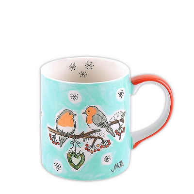Mila Becher Mila Keramik-Becher, Wintervögel, Keramik