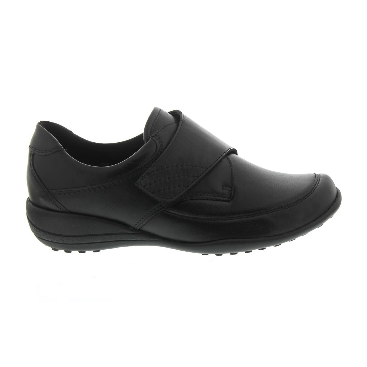 Waldläufer Waldläufer KATJA-SOFT Halbschuh, OrthoTritt®, Memphis Stretch,schwarz Klettschuh