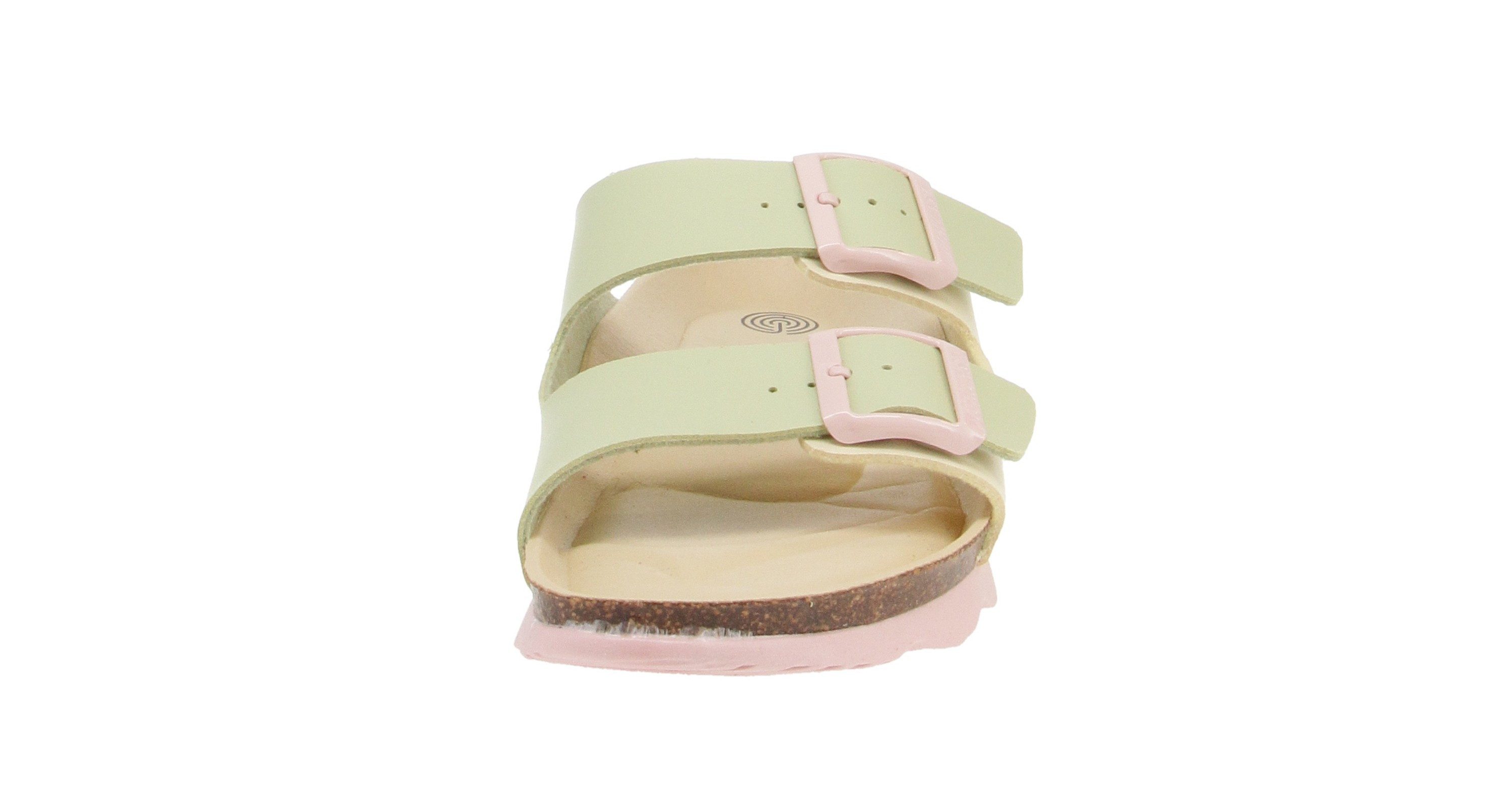 GENUINS Genuins G105631 Hawai Twin - Damen Schuhe Pantoletten - Lemon-Melon Sandale