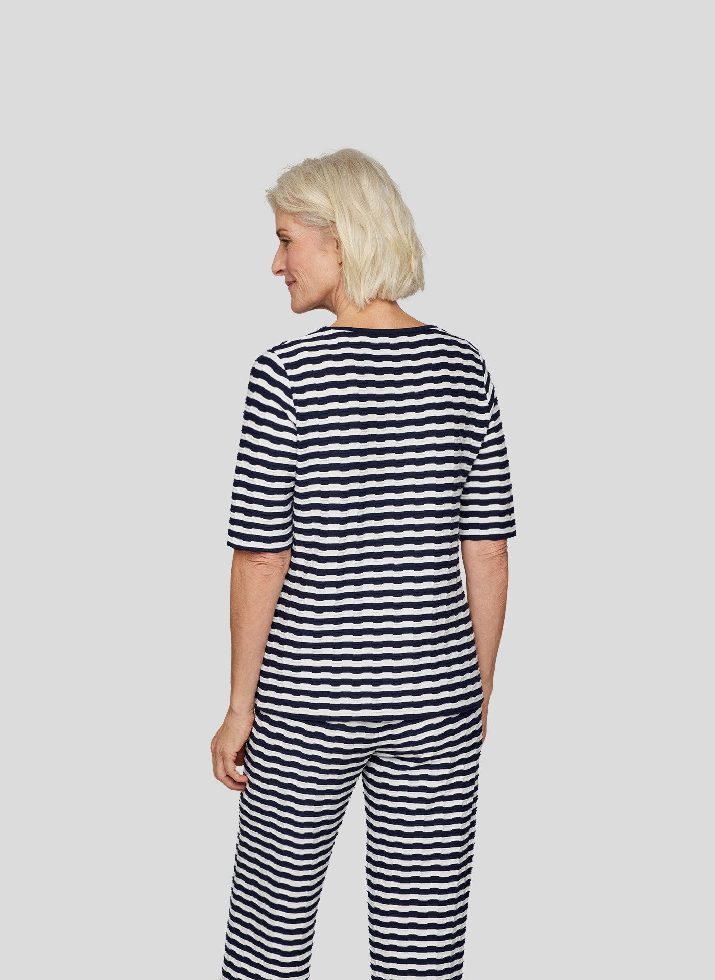 Rabe Rundhalsshirt im Streifen-Look und in günstig online kaufen