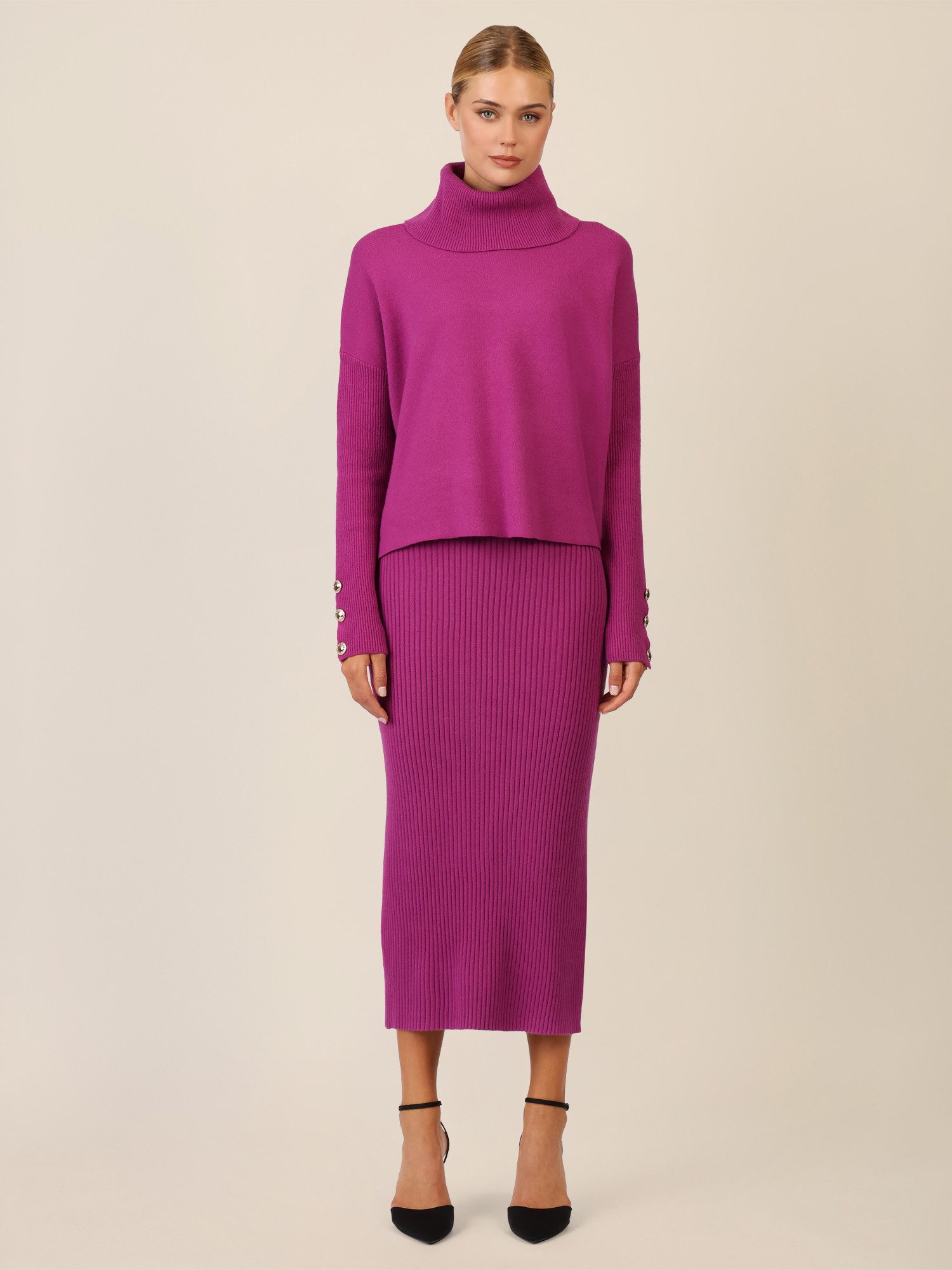 Apart Rollkragenpullover mit Rollkragen und Schmuckknöpfen günstig online kaufen