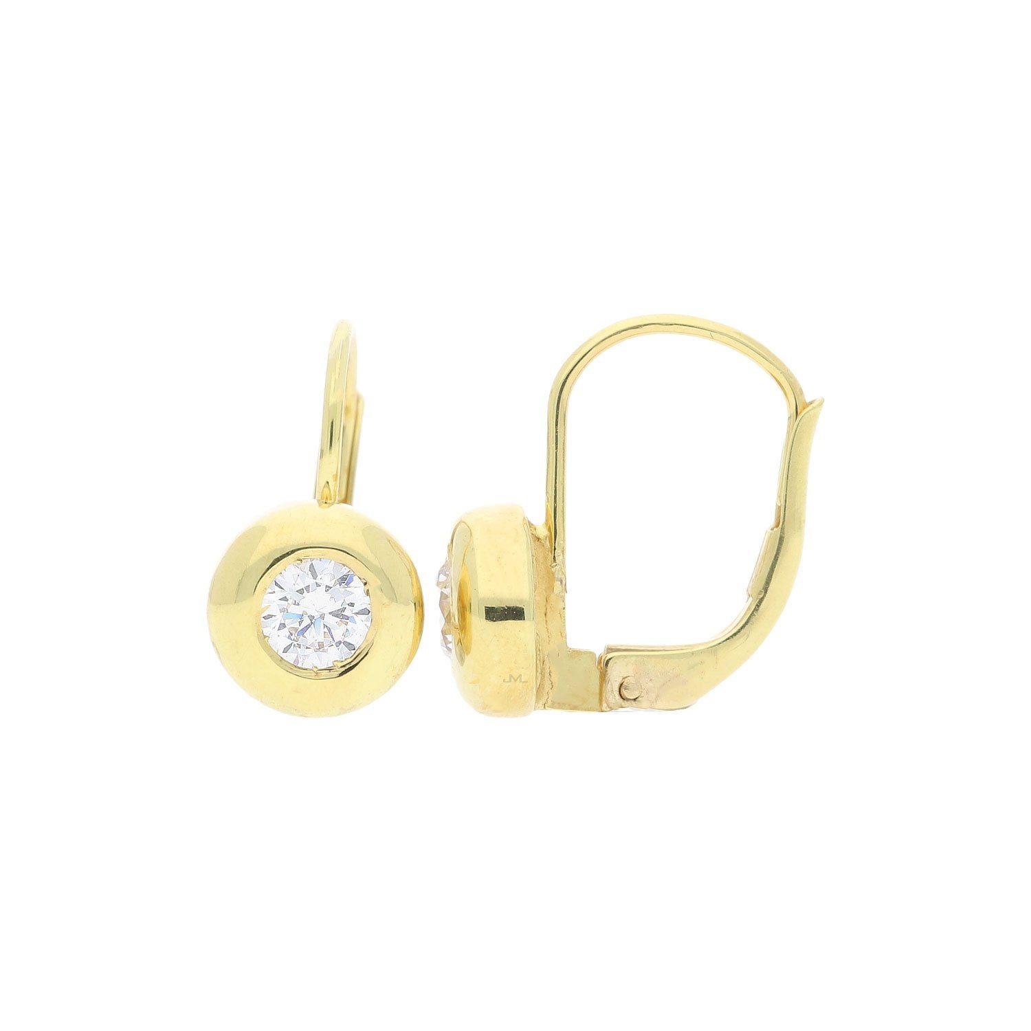 JuwelmaLux Paar Ohrhänger JuwelmaLux Ohrhänger 333 Gold mit Zirkonia JL30-06 (kein Set, 2-tlg., inkl. edelm Schmucketui)
