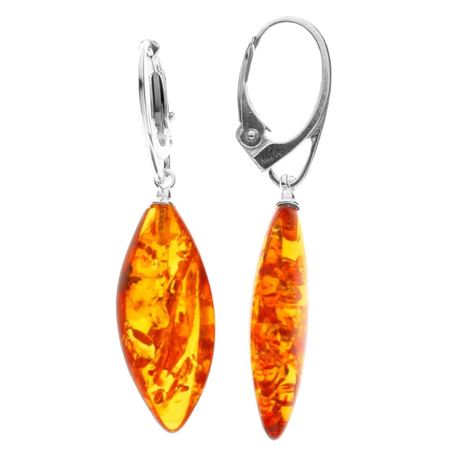 OSTSEE-SCHMUCK Paar Ohrhänger Ostsee-Schmuck Ohrhänger Spitzolive 24x10 (2- günstig online kaufen