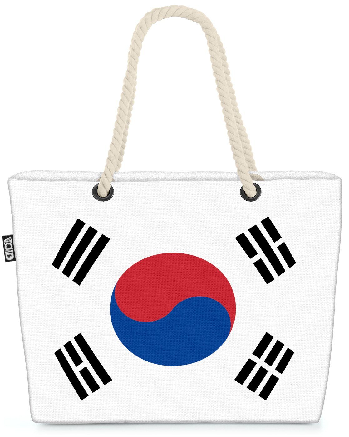 VOID Strandtasche (1-tlg), Südkorea Flagge WM Länderflagge Fahne