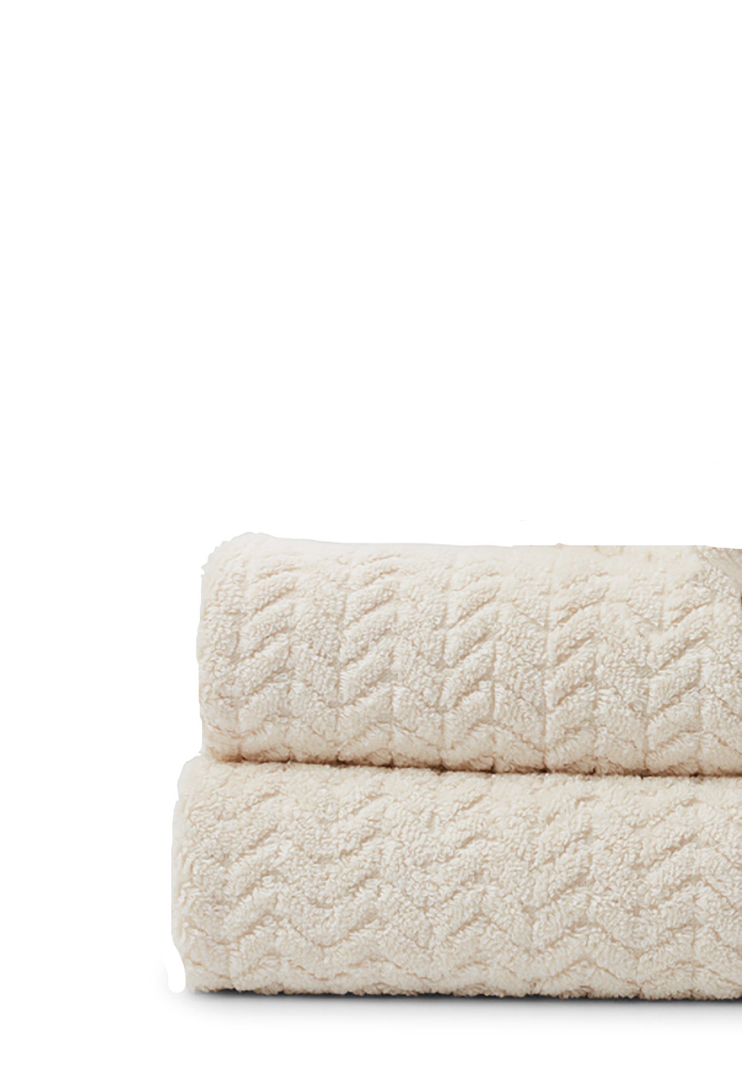 Terry ecru Structured Lexington Towel Cotton/Lyocell Handtuch