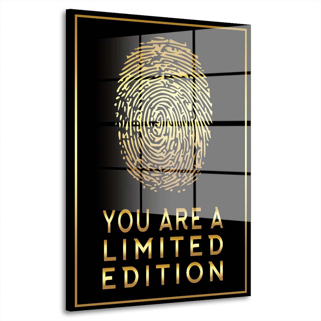 Artedinoi Acrylglasbild Fingerabdruck You Are A Limited Edition Motivation Acrylglas Wandbild