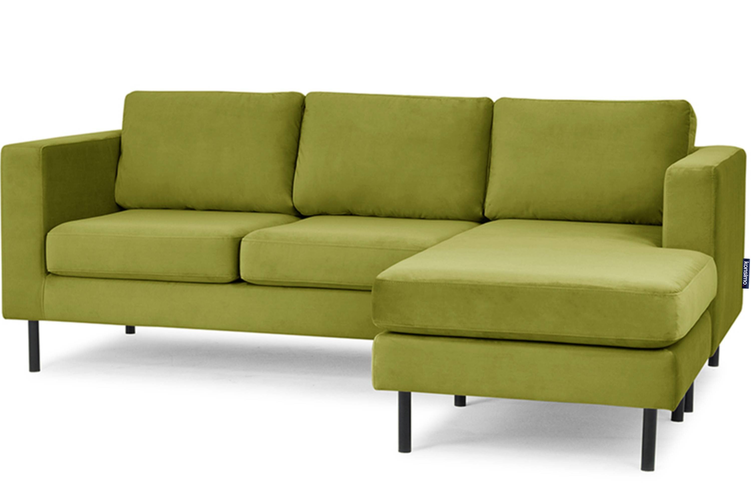 KONSIMO® Ecksofa TOZZI, universelles Design,Seite ist universell, hohe Beine