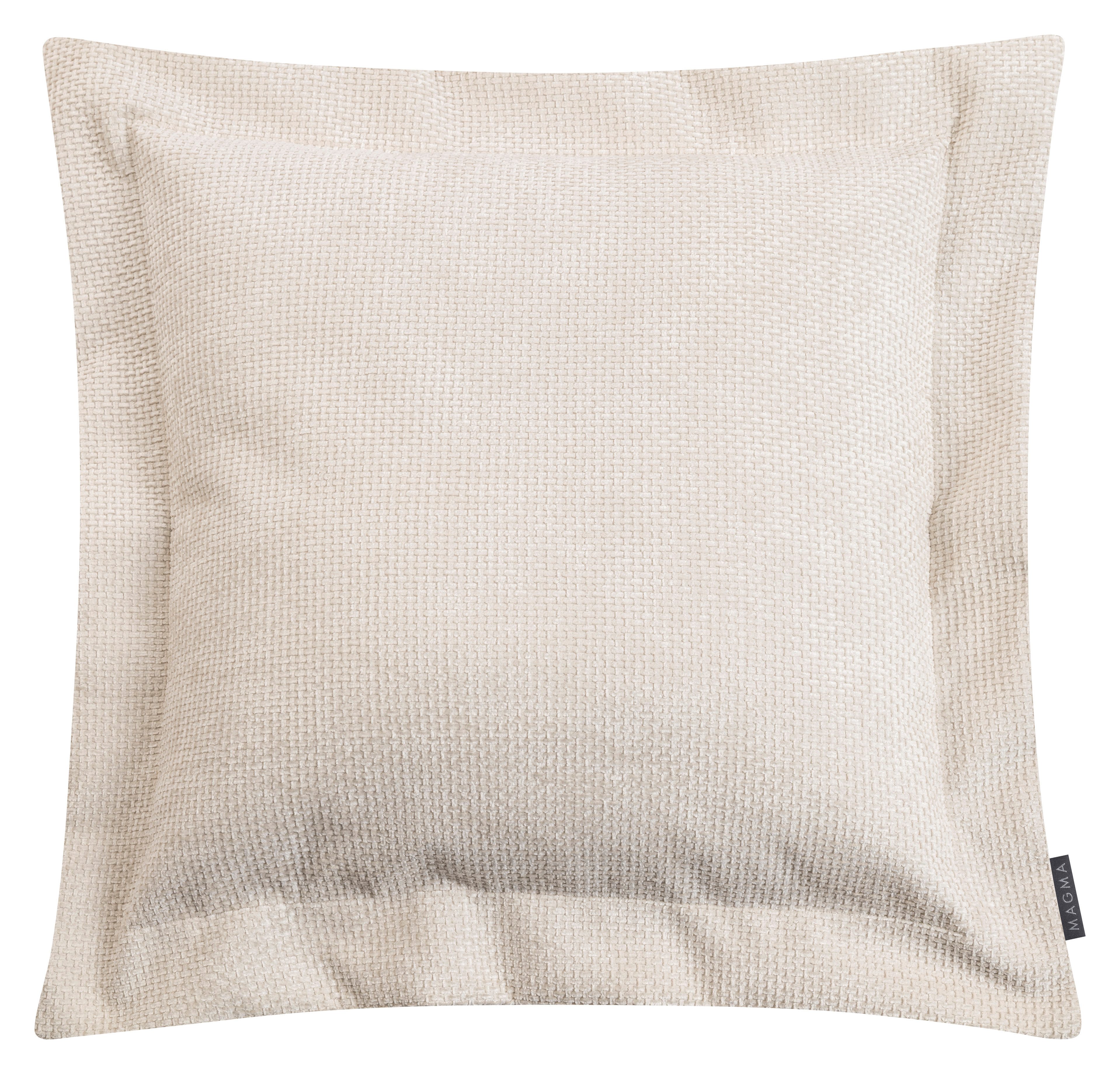 Magma Heimtex Dekokissen ARLO Flatterkissen, Elegantes Zierkissen mit samtiger Struktur und zeitlosem Design