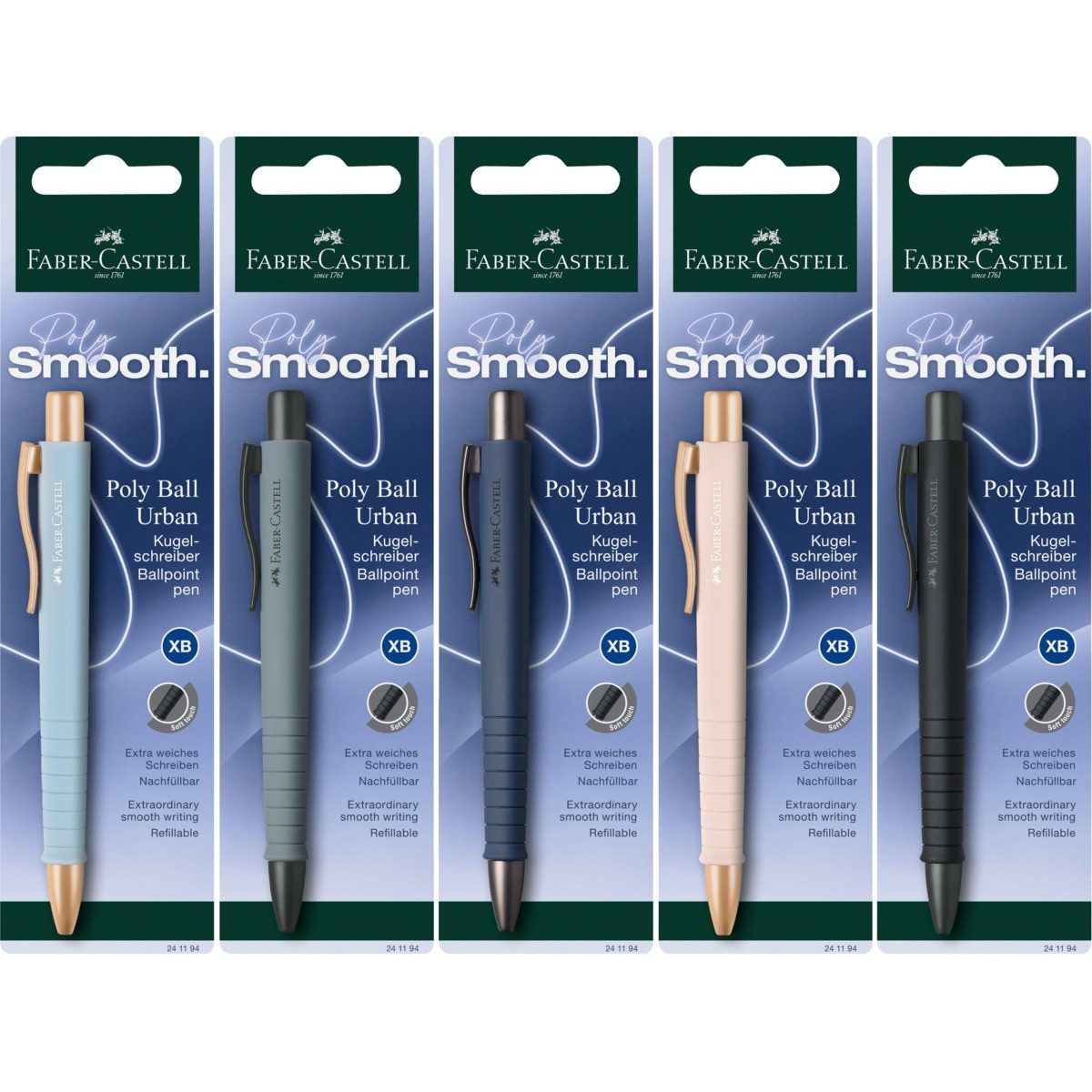 Faber-Castell Kugelschreiber FABER-CASTELL Kugelschreiber Poly Ball Urban Blister