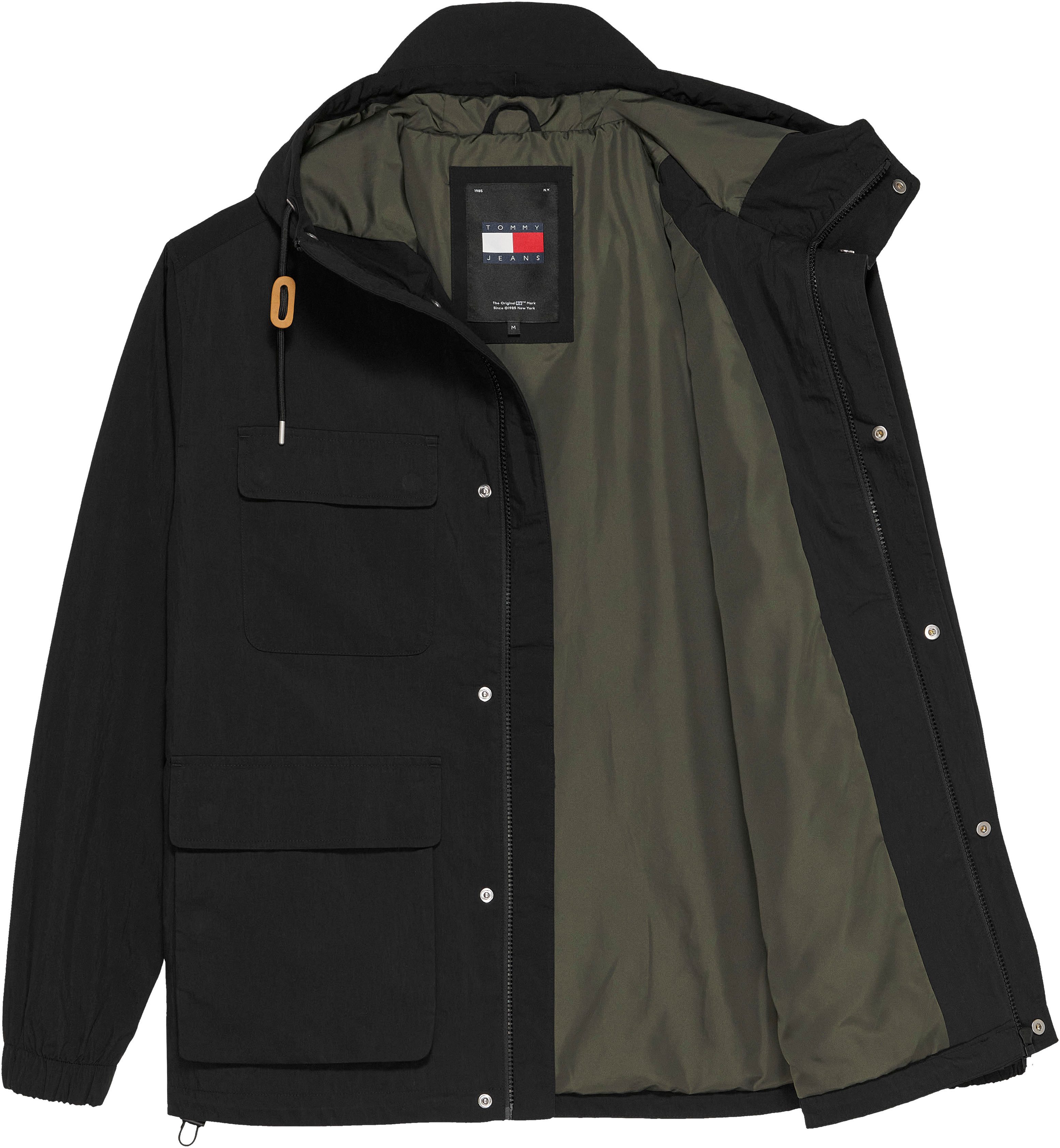 Tommy Jeans Sommerjacke TJM UTILITY PARKA mit Logoprägung