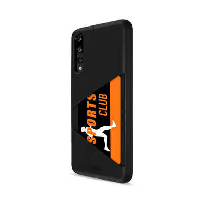 Artwizz Smartphone-Hülle Artwizz TPU Card Case - Artwizz TPU Card Case - Ultra dünne, elastische Schutzhülle mit Kartenfach auf der Rückseite für P20 Pro, Schwarz