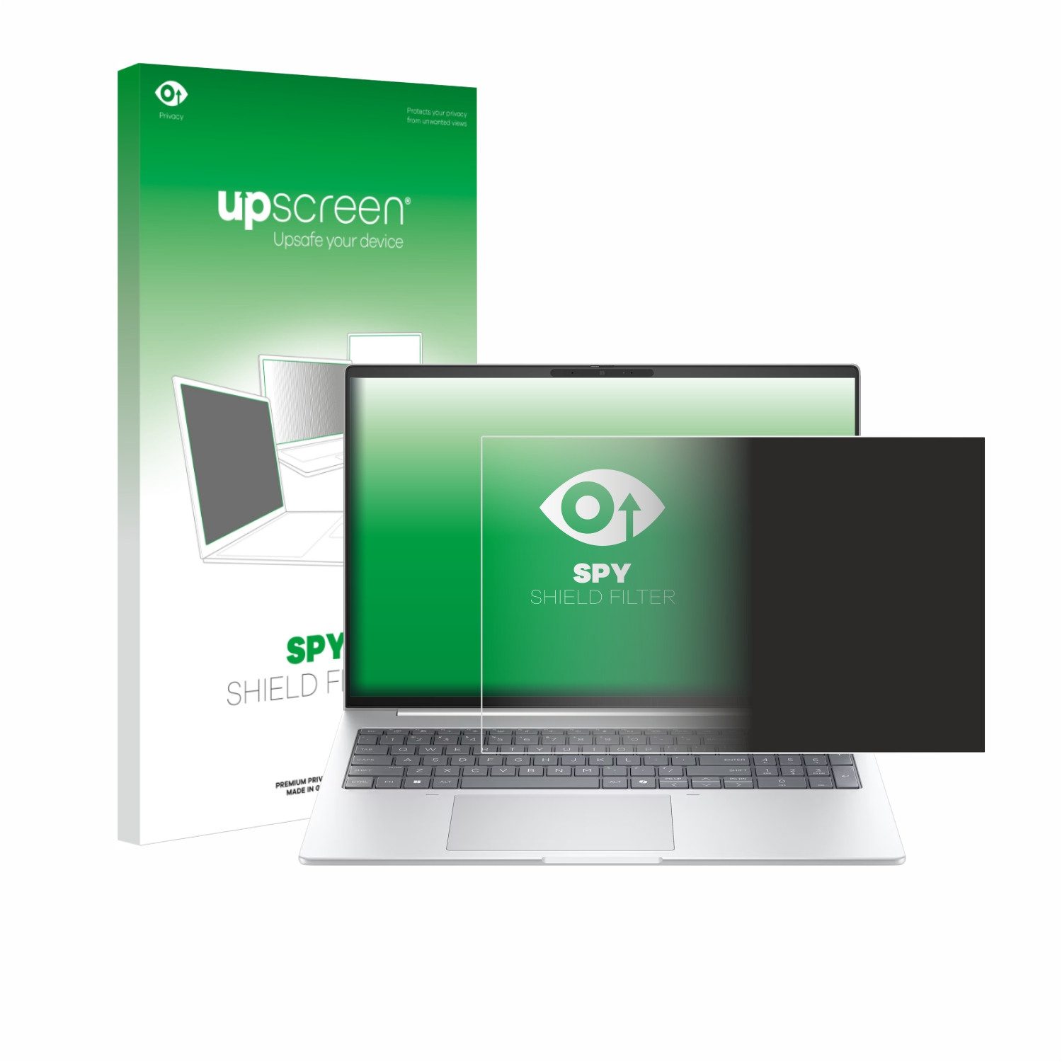 upscreen Displayschutzfolie Blickschutzfilter für HP EliteBook 8 G1i 16", Anti-Spy Privacy Filter Sichtschutz Blickschutzfilter Blaulicht-Schutz