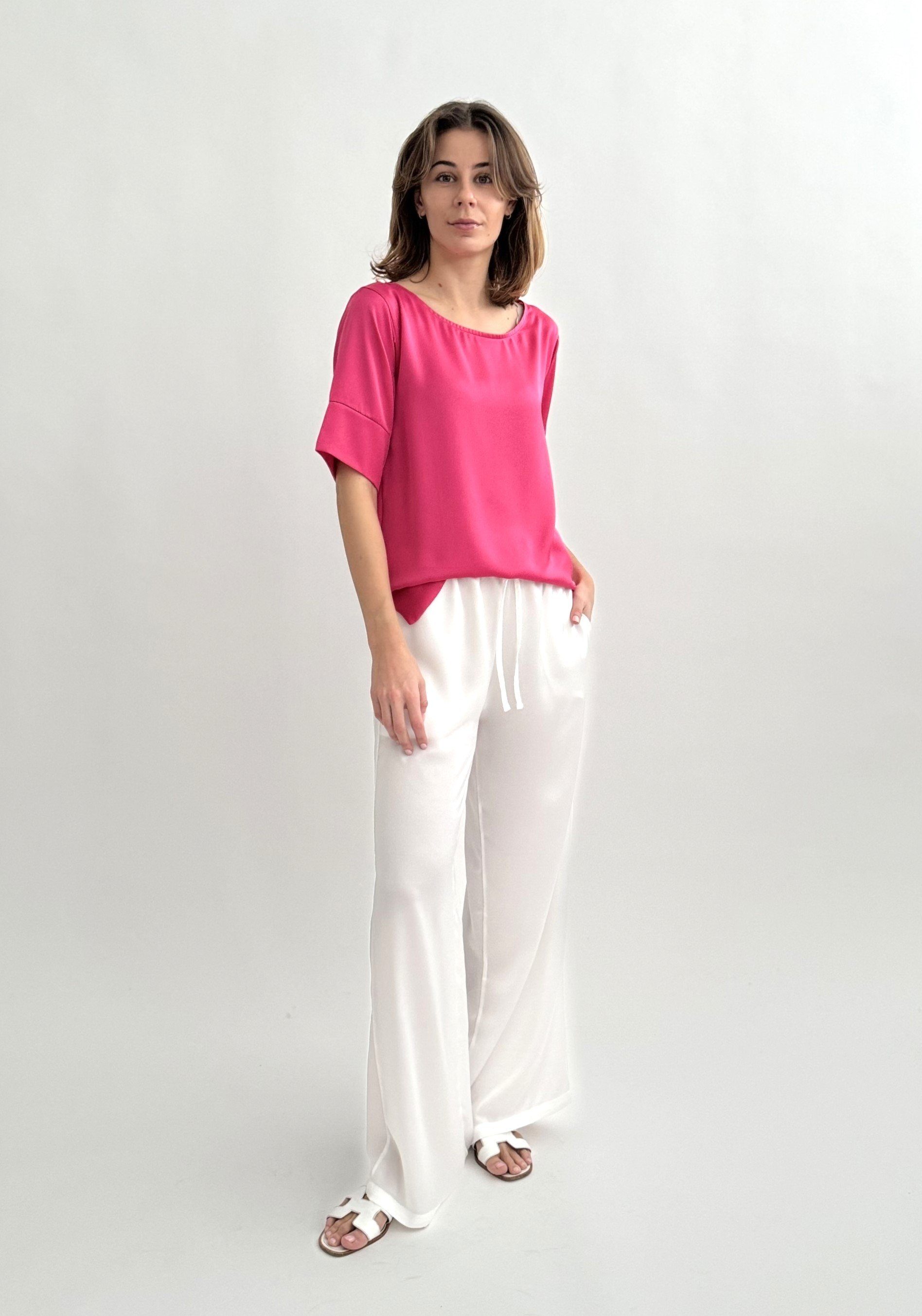 Satinbluse