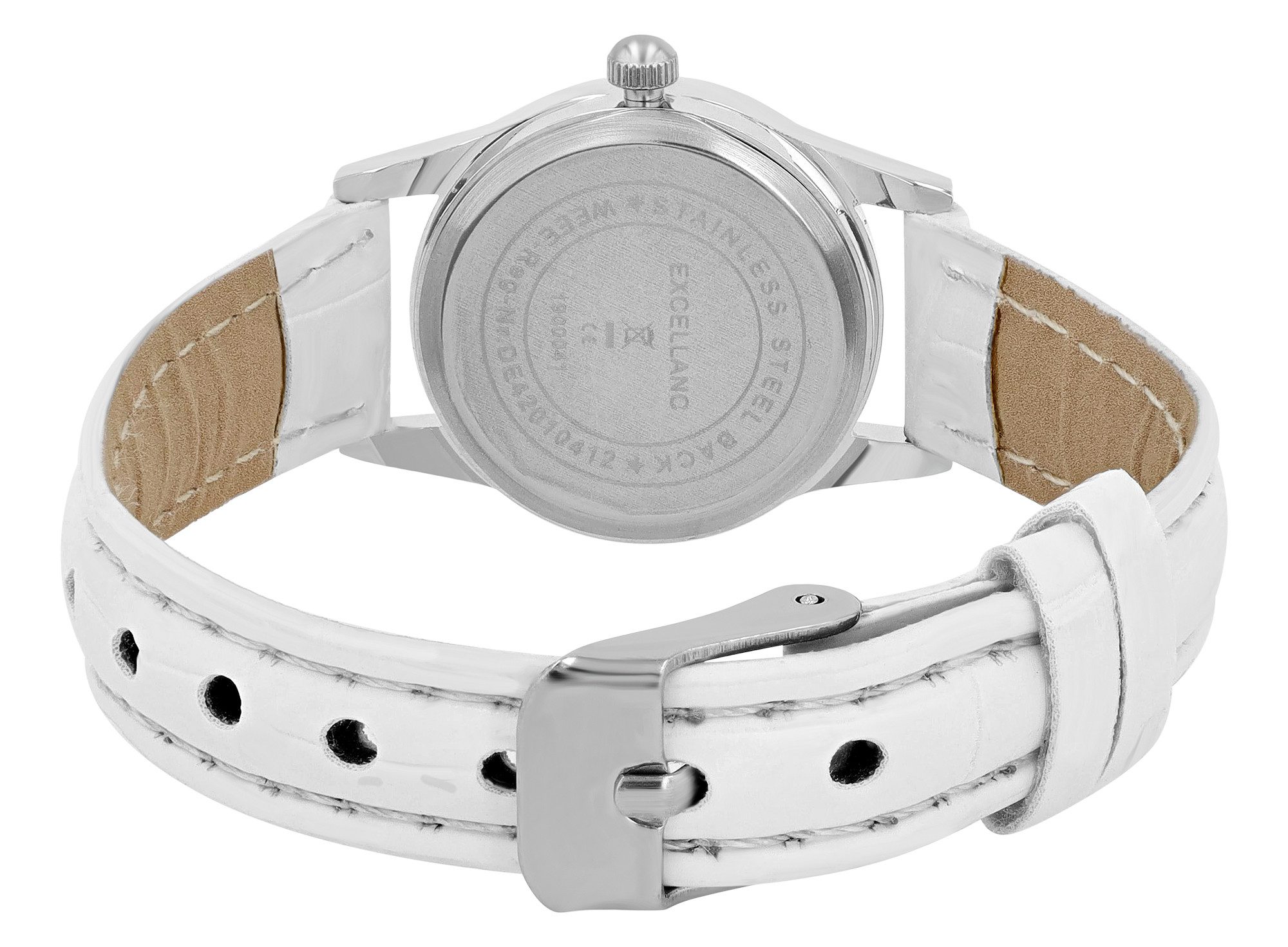 Excellanc Quarzuhr EX0084 mit Lederimitationsband, Mineralglas, günstig online kaufen