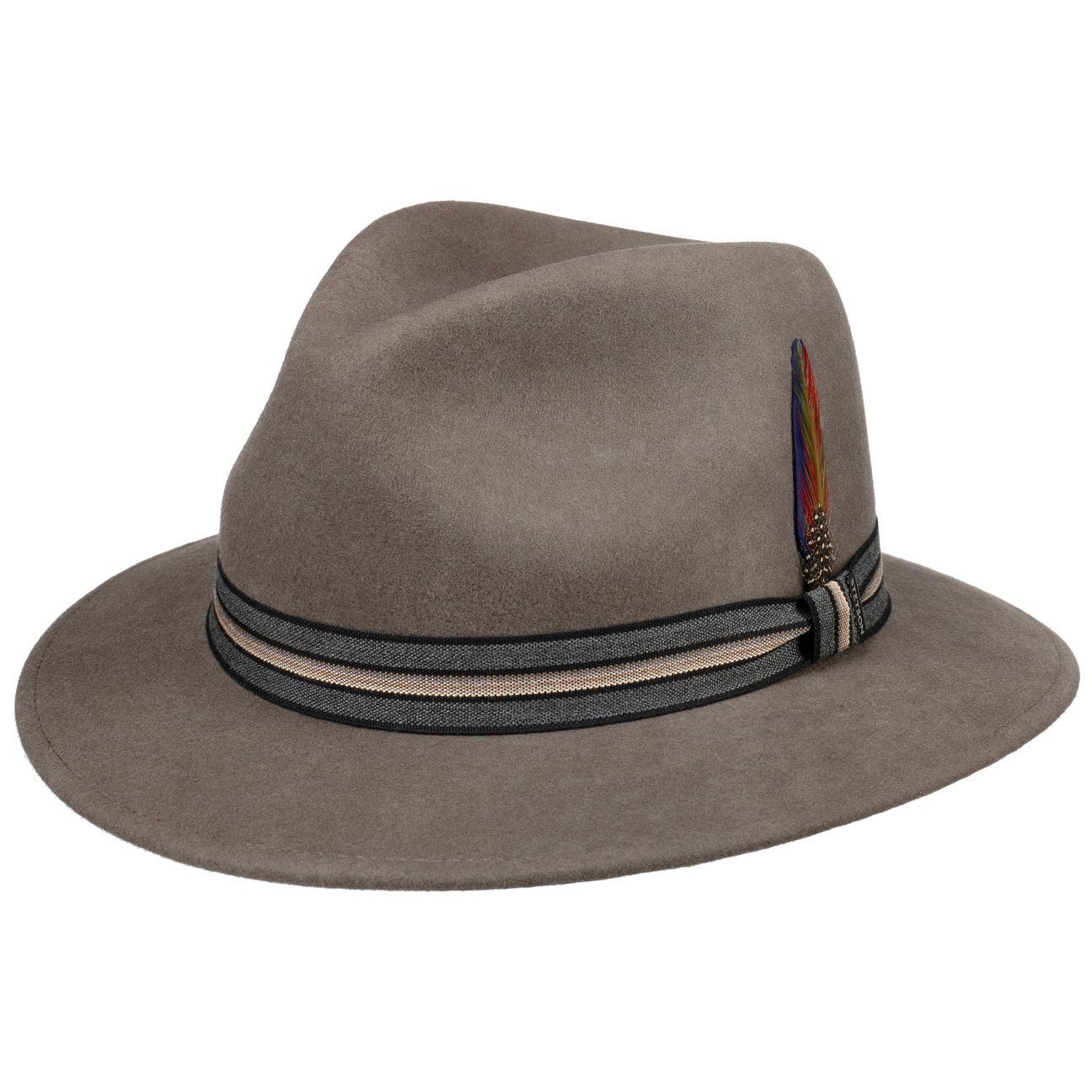 Stetson Filzhut (1-St) Filzhut mit Futter hellbraun