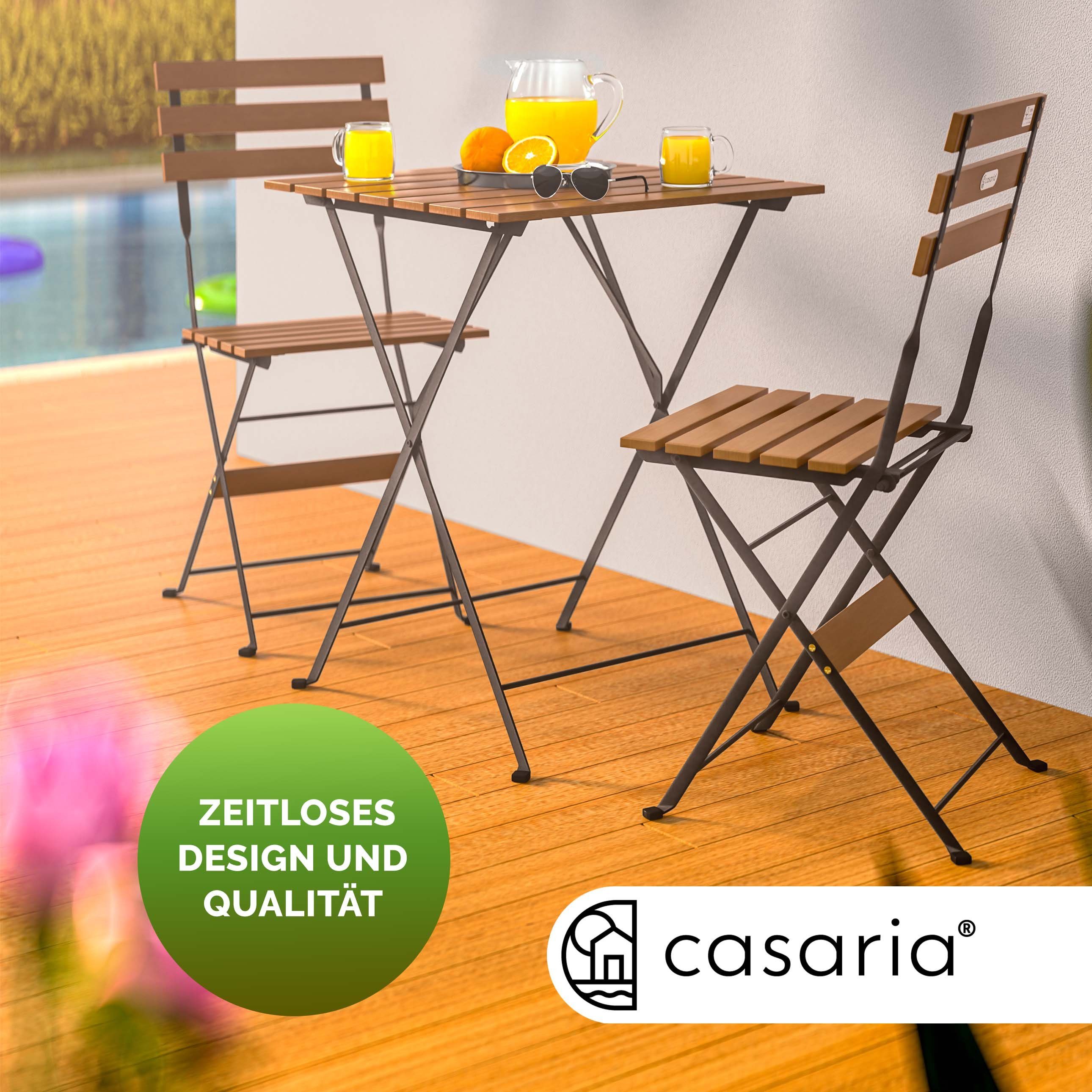 Casaria Bistrotisch, 2 Personen FSC®-zertifiziert Holz Vormontiert Klappbar günstig online kaufen