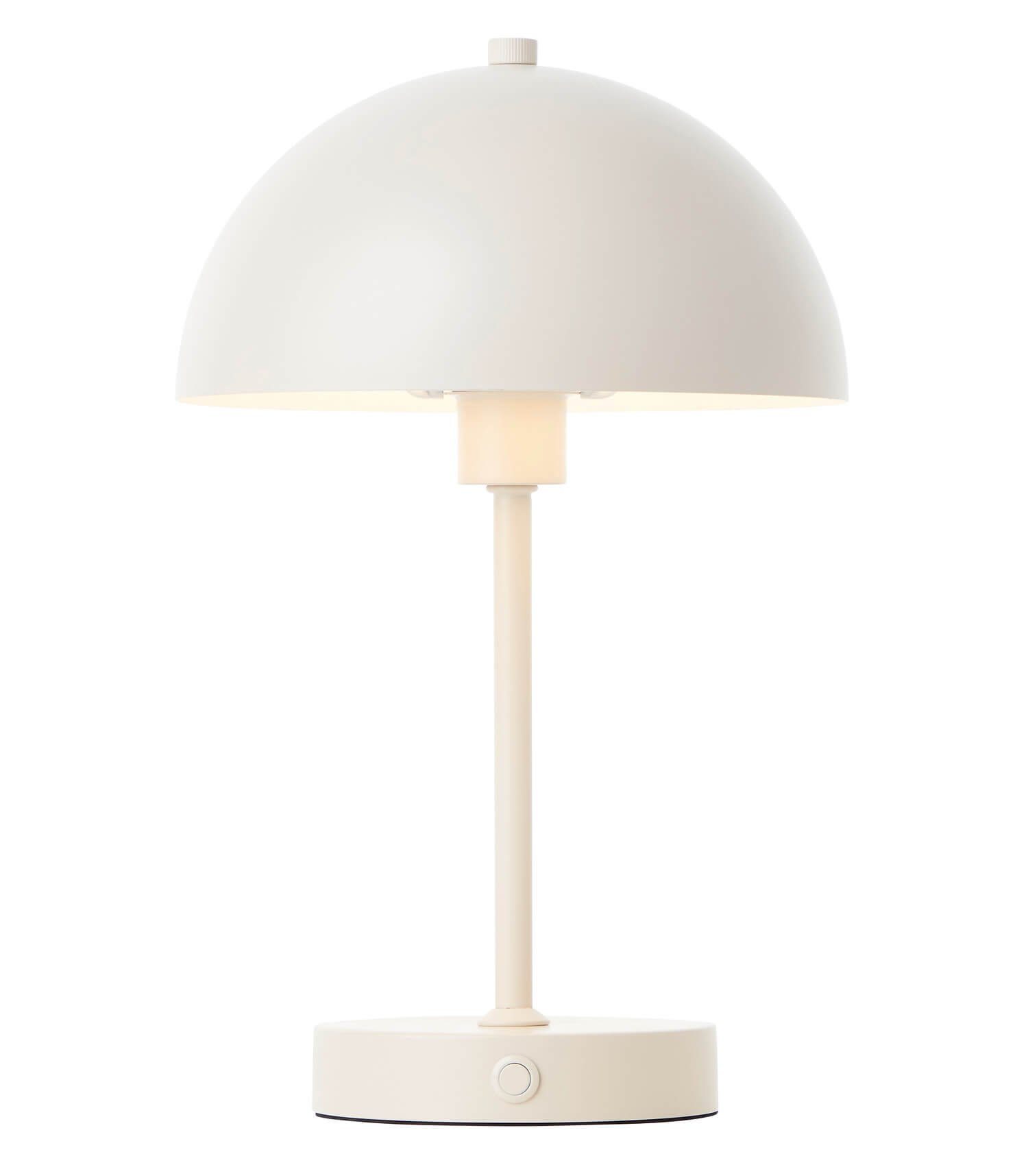 mokebo Tischleuchte dimmbare Der kabellos, aufladbar, Warmweiß, Leuchtturm, LED-Lampe Tischlampe Akku Beige mit vintage
