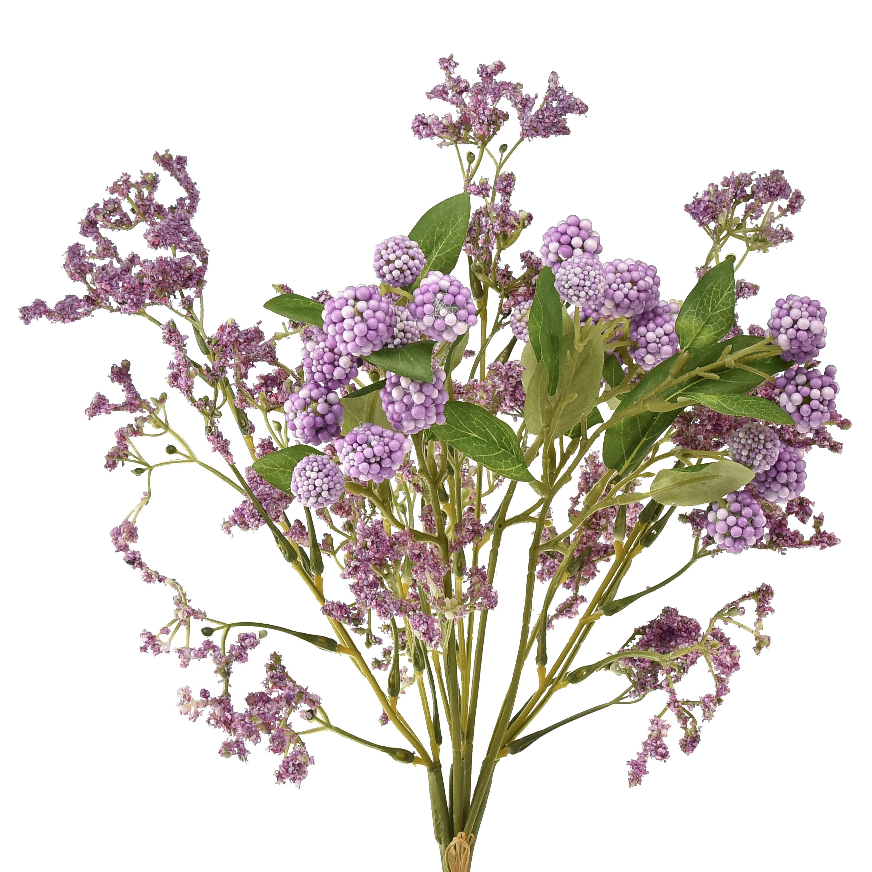 Kunstblumenstrauß Kunstblumenstrauß mit Beerenzweigen für dekorative Arrangements, Florists Products, Höhe 12 cm
