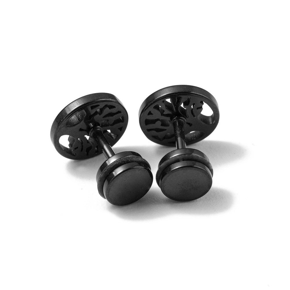 Firetti Paar Ohrstecker Schmuck Geschenk Edelstahl Ohrschmuck Ohrringe Baum des Lebens, Made in Germany