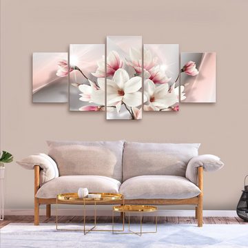 Artgeist Wandbild Magnolia in Bloom (5 Parts) Wide