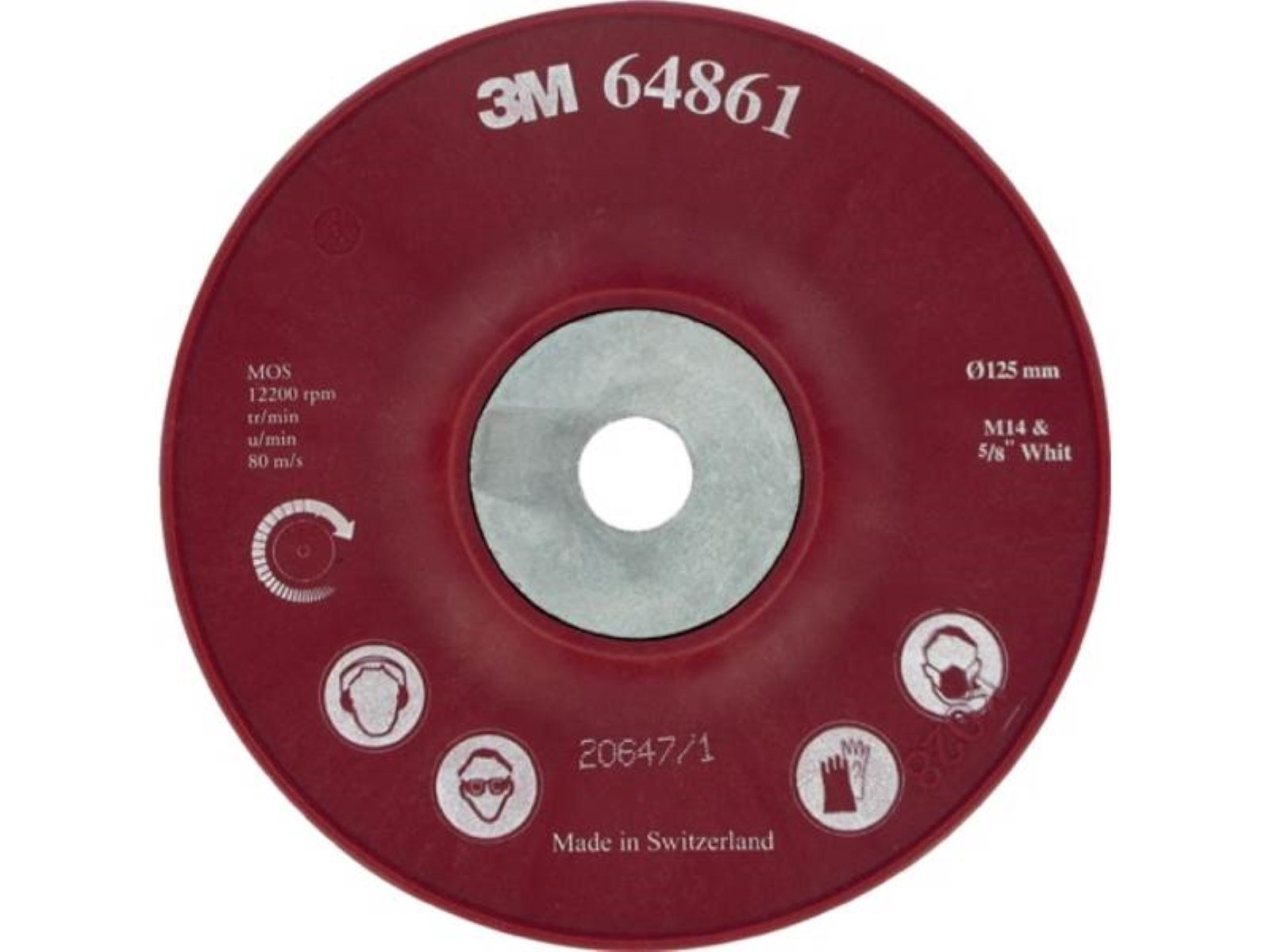 3M Stützteller 3M 64860 Stützteller Cubitron II D. 115 mm M14 gerippt