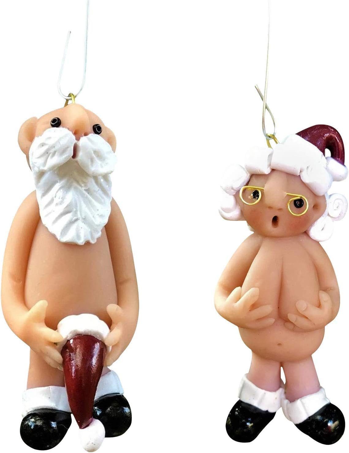 FELIXLEO Weihnachtsfigur 2 Stk Nackter Weihnachtsmann Ornament, Groß (1 St)
