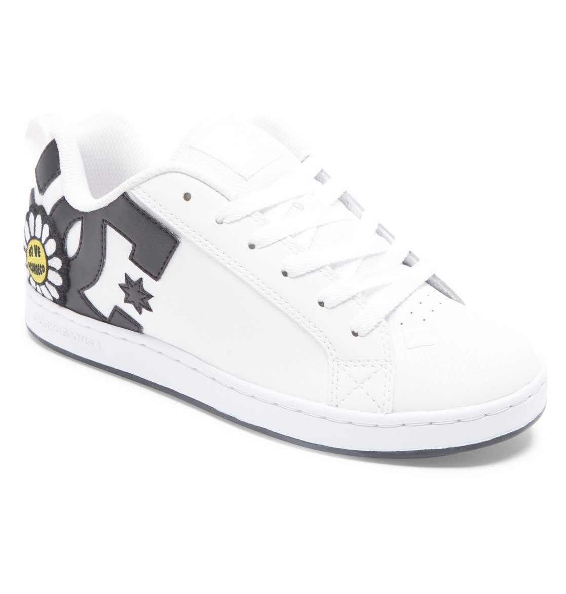 DC Shoes Court Graffik Sneaker White/Black/Yellow