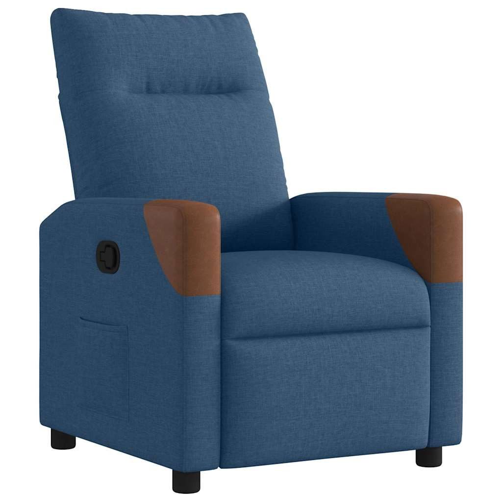 vidaXL Sessel Relaxsessel Blau Stoff (1-St)