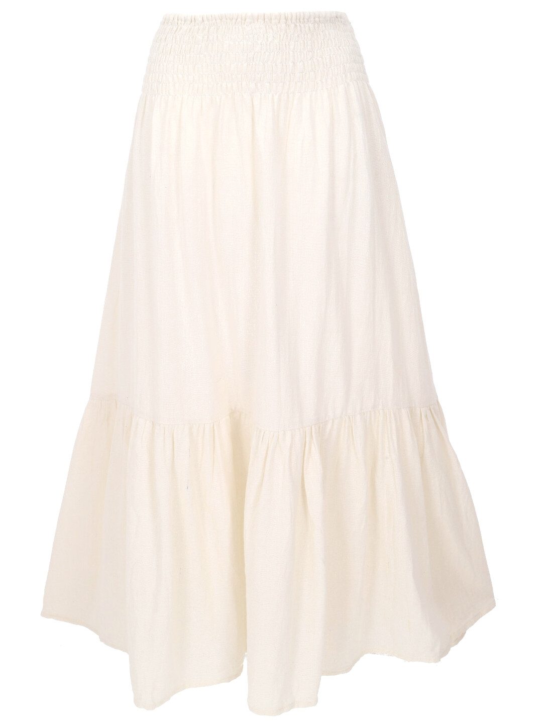 Guru-Shop Minirock Boho Stufenrock, Maxirock, weiter Sommerrock -.. alternative Bekleidung